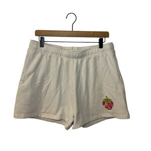 PLAYBOY by PACSUN Womens Shorts White Drawstring Soft Fabric Inside Size Large